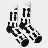 Socken Black Labrador Dog Design (Rechts)