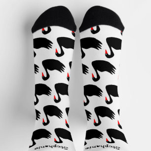Socken Black Swan Design