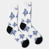 Socken Blue Butterfly Design (Rechts)