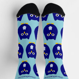 Socken Blue Owl Design