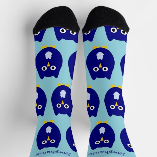 Socken Blue Owl Design (Oben)