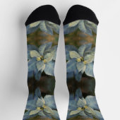 Socken - Blue Poinsettia (Oben)