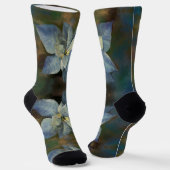 Socken - Blue Poinsettia (Gewinkelt)