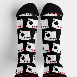 Socken Deck Of Cards Vier Asse Design