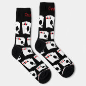 Socken Deck Of Cards Vier Asse Design (Rechts)