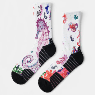 Socken. Design "Seepferdchen" Socken