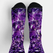 Socken, die Lila Amethyst-Kristall-Geode-Gemische  Socken (Oben)