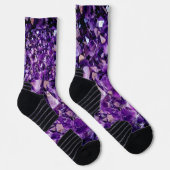Socken, die Lila Amethyst-Kristall-Geode-Gemische  Socken (Rechts)