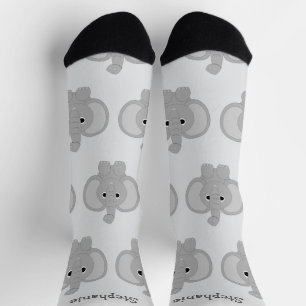 Socken Elephant Design