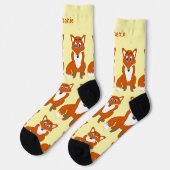 Socken Fuchs Design (Linkes Detail)