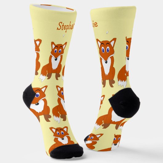 Socken Fuchs Design (Gewinkelt)