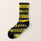 Socken für das Design von schwarzen, weißen Kautio (Links - Außen)