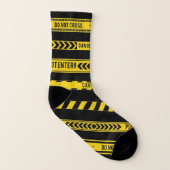 Socken für das Design von schwarzen, weißen Kautio (Links - Innen)