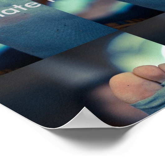 Socken für Obdachloses Poster (Ecke)