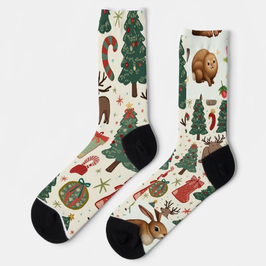 Socken für Weihnachten (Linkes Detail)
