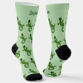 Socken Gecko Eidechsen Design (Gewinkelt)
