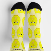 Socken Gelb-Schale-Design (Oben)