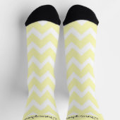 Socken Gelb Zick-Zack-Design (Oben)