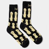 Socken Gelbes Labrador Hunddesign (Rechts)