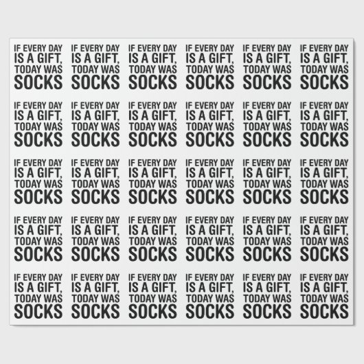 Socken Geschenkpapier (Flach)
