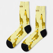 Socken Giraffen Design (Linkes Detail)