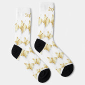 Socken Gold Butterfly Design (Rechts)