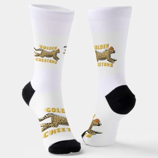 Socken - Golden Cheetah (Gewinkelt)