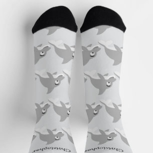 Socken Graues Delfin-Design