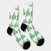 Socken Green Butterfly Design (Rechts)