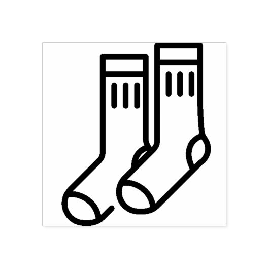 Socken Gummistempel (Prägung)