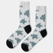 Socken Hai Design (Linkes Detail)