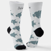 Socken Hai Design (Gewinkelt)