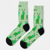 Socken Heuschrecke Design (Linkes Detail)