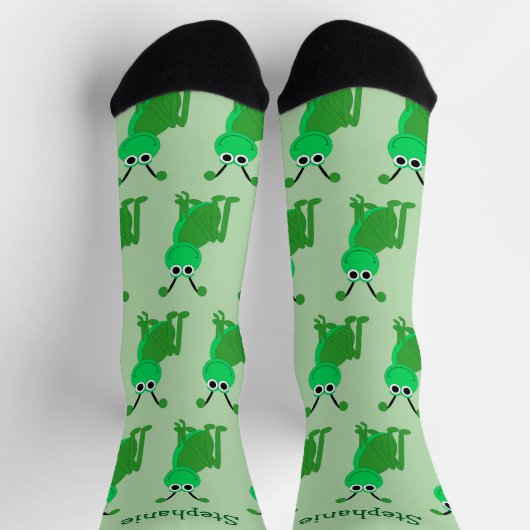 Socken Heuschrecke Design (Oben)