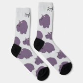 Socken Hippopotamus Design (Rechts)