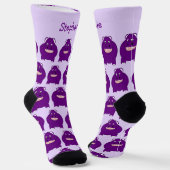 Socken Hippopotamus Design (Gewinkelt)