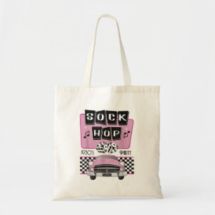 Socken Hop Dance Kostüm Retro 50er Pink Rocka der Tragetasche