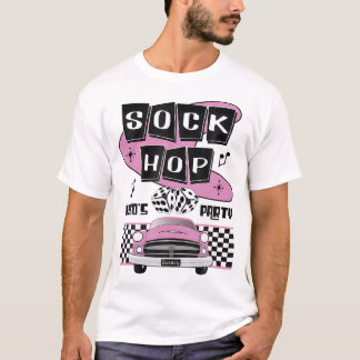 Socken Hop Dance Party Retro 50er Costume Rock T-Shirt
