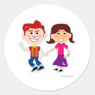 Socken-Hopfen auch Runder Aufkleber