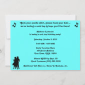 Socken-Hopfenjahr-Tanz-Thema-Party Einladungen (Rückseite)