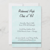 Socken-Hopfenklassen-Wiedersehen-Party Retro Einladung (Rückseite)