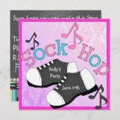 Socken-HopfenParty Einladungen (Vorne/Hinten)