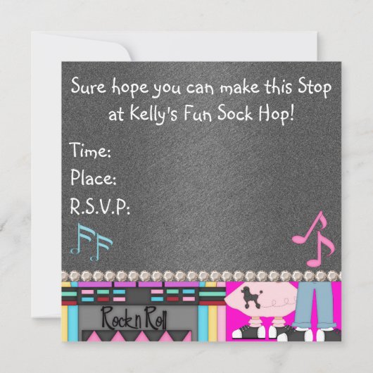 Socken-HopfenParty Einladungen (Rückseite)