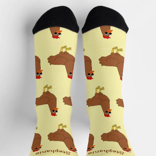 Socken Hühnerdesign (Oben)