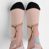 Socken im stilvollen abstrakten Grafikdesign (Oben)