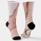 Socken im stilvollen abstrakten Grafikdesign (Gewinkelt)
