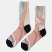 Socken im stilvollen abstrakten Grafikdesign (Linkes Detail)