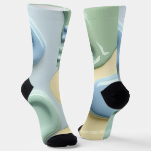 Socken im stilvollen abstrakten Grafikdesign