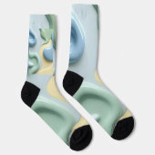 Socken im stilvollen abstrakten Grafikdesign (Rechts)