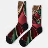 Socken im stilvollen abstrakten Grafikdesign (Linkes Detail)